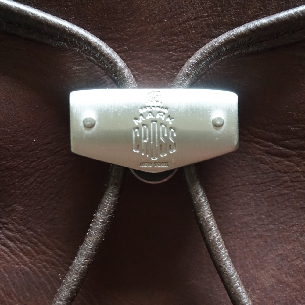 Brown Silver Dual Tone Leather Western Bucket Bag - Picture 2 of 8